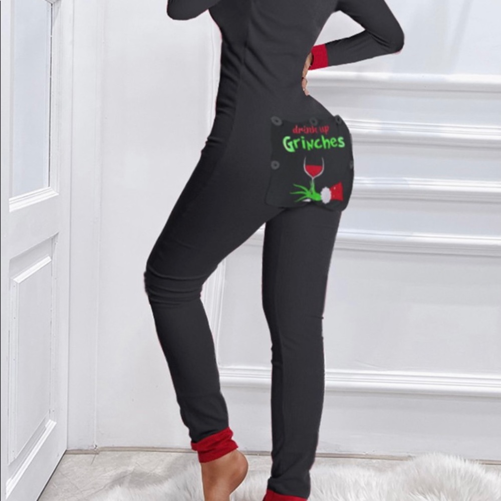 Sexy Adult Onesie With Functional Button Flap
